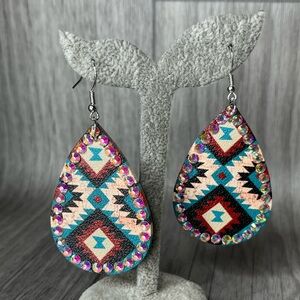 Western Aztec dangle earrings
